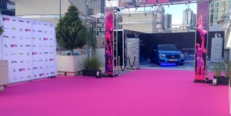 Pink Carpet hire